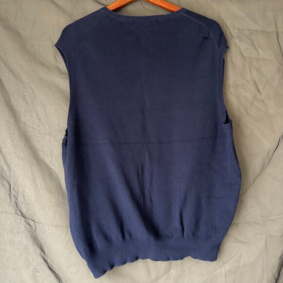Polo by Ralph Lauren Blue Sweater Vest Size XL - Picture 5 of 7